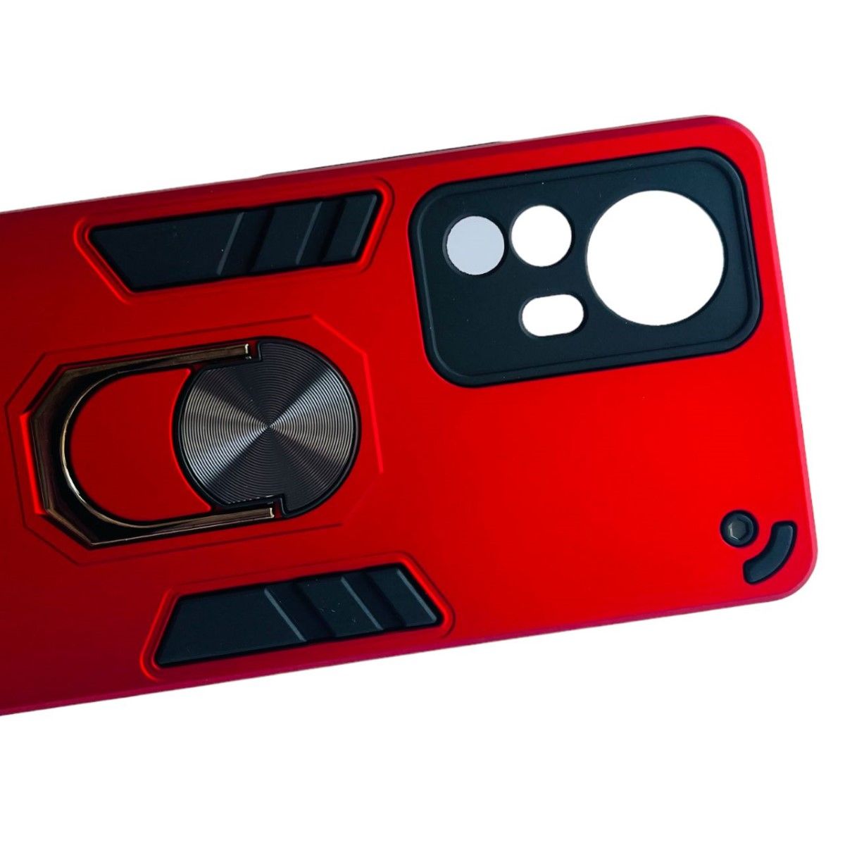 GENERICO - Carcasa Para Xiaomi Mi 12 Pro Anti Golpes Anillo Rojo