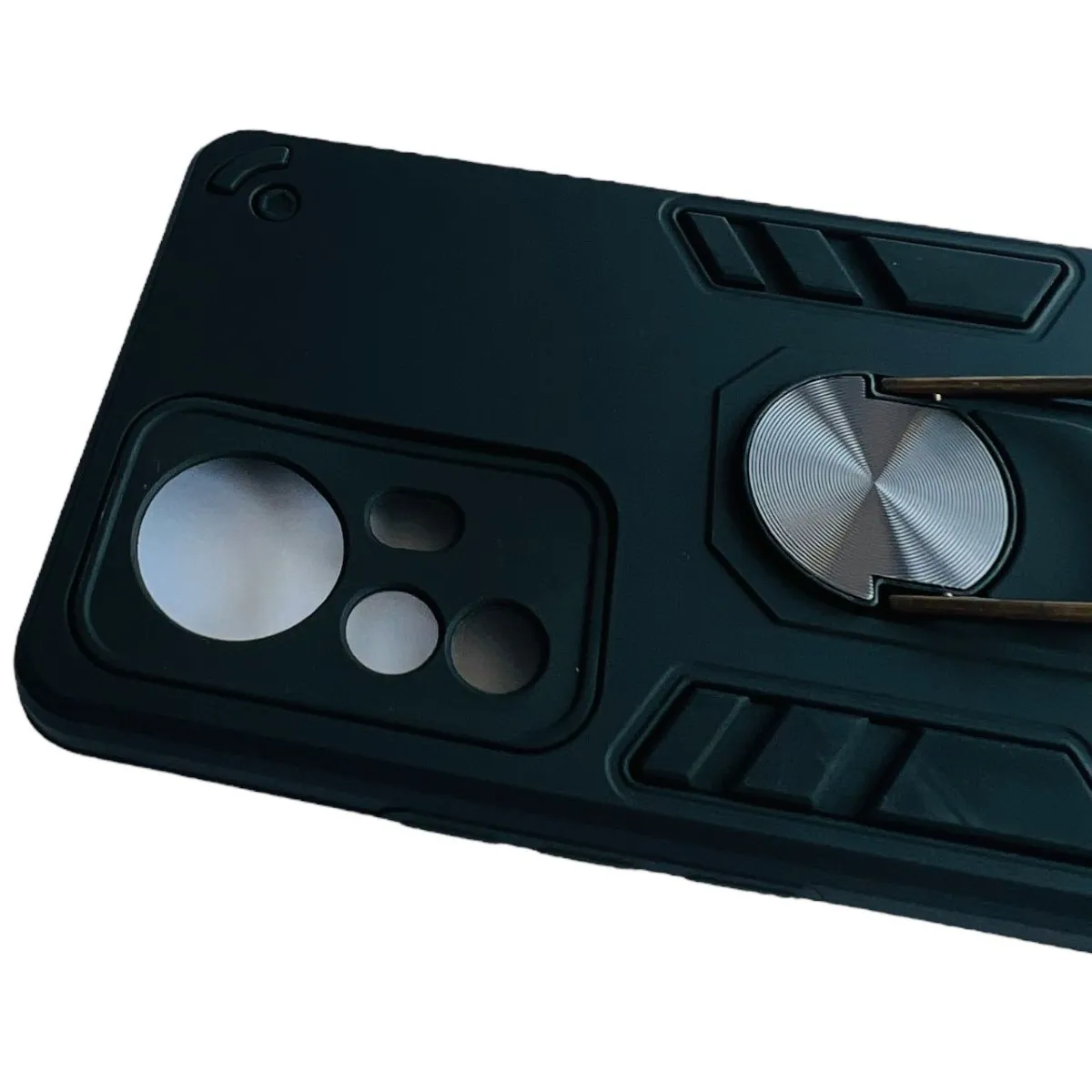 GENERICO - Carcasa Para Xiaomi Mi 12 Pro Anti Golpes Anillo Negro