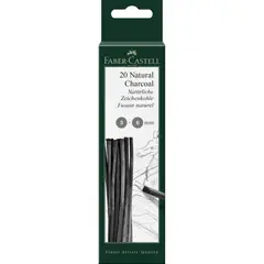 FABER-CASTELL - Sets 20 Barras Carboncillo Natural Pitt Faber Castell 3-6mm