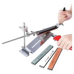 ROZENBERG SPA - Kit Afilador Cuchillos Profesional + 4 Piedras