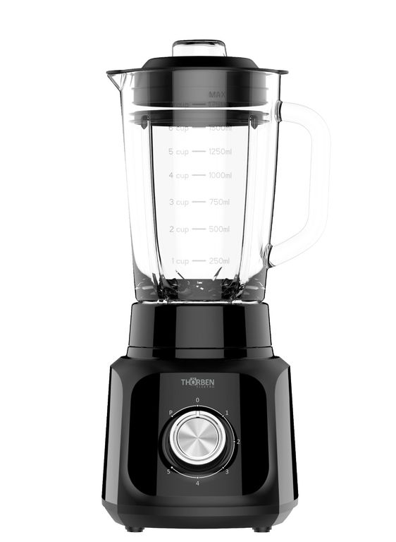 Licuadora 5 velocidades 1,7L Thor Matt Black Blender 600W