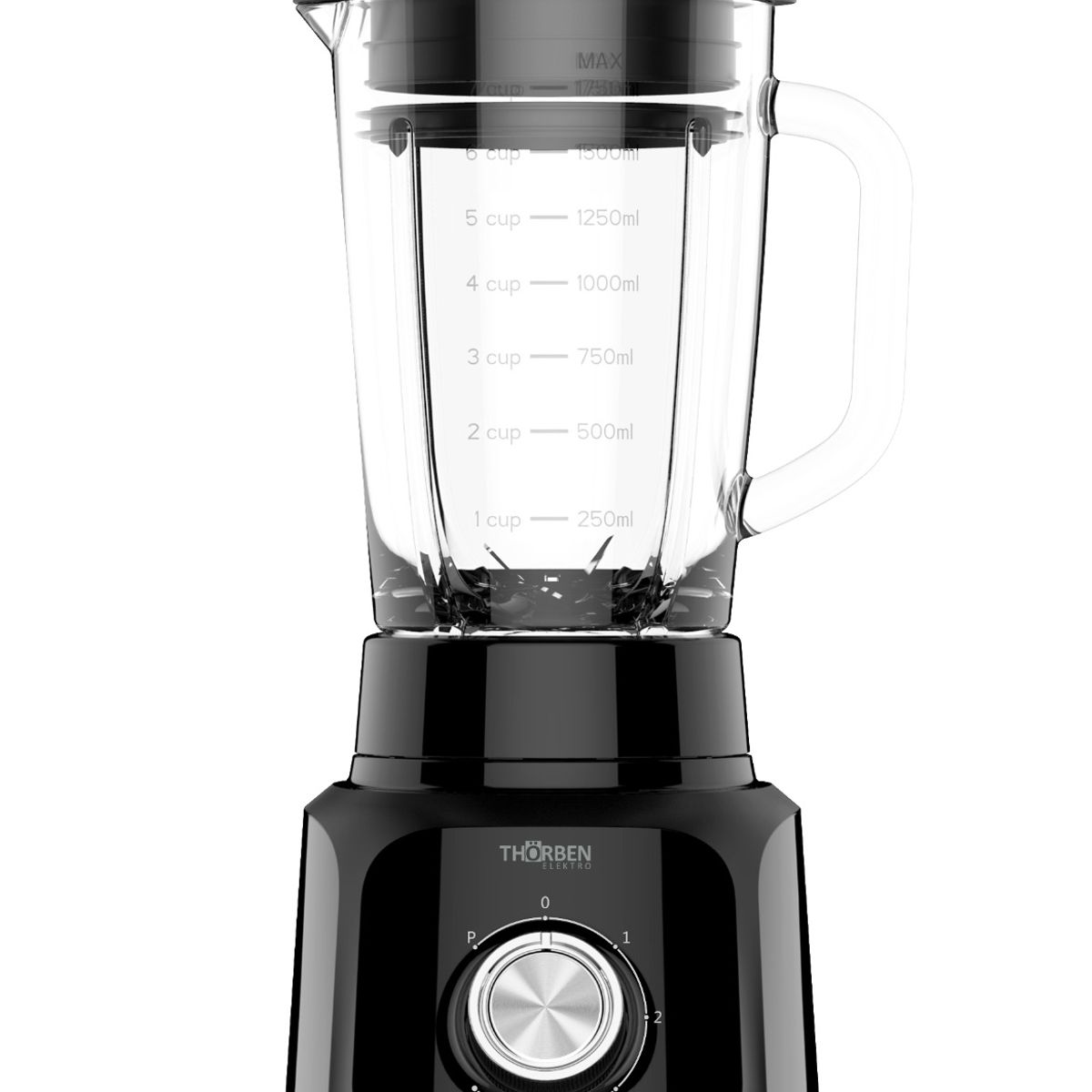 THORBEN - Licuadora 5V 1,75L 600W Thor Matt Black Blender