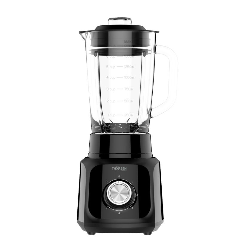 THORBEN - Licuadora 5 velocidades 1,7L Thor Matt Black Blender 600W