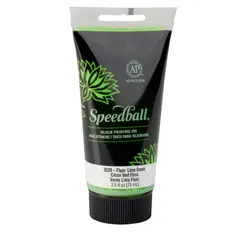 SPEEDBALL - Tinta para Xilografía 75ml - Verde Lima Fluoresc