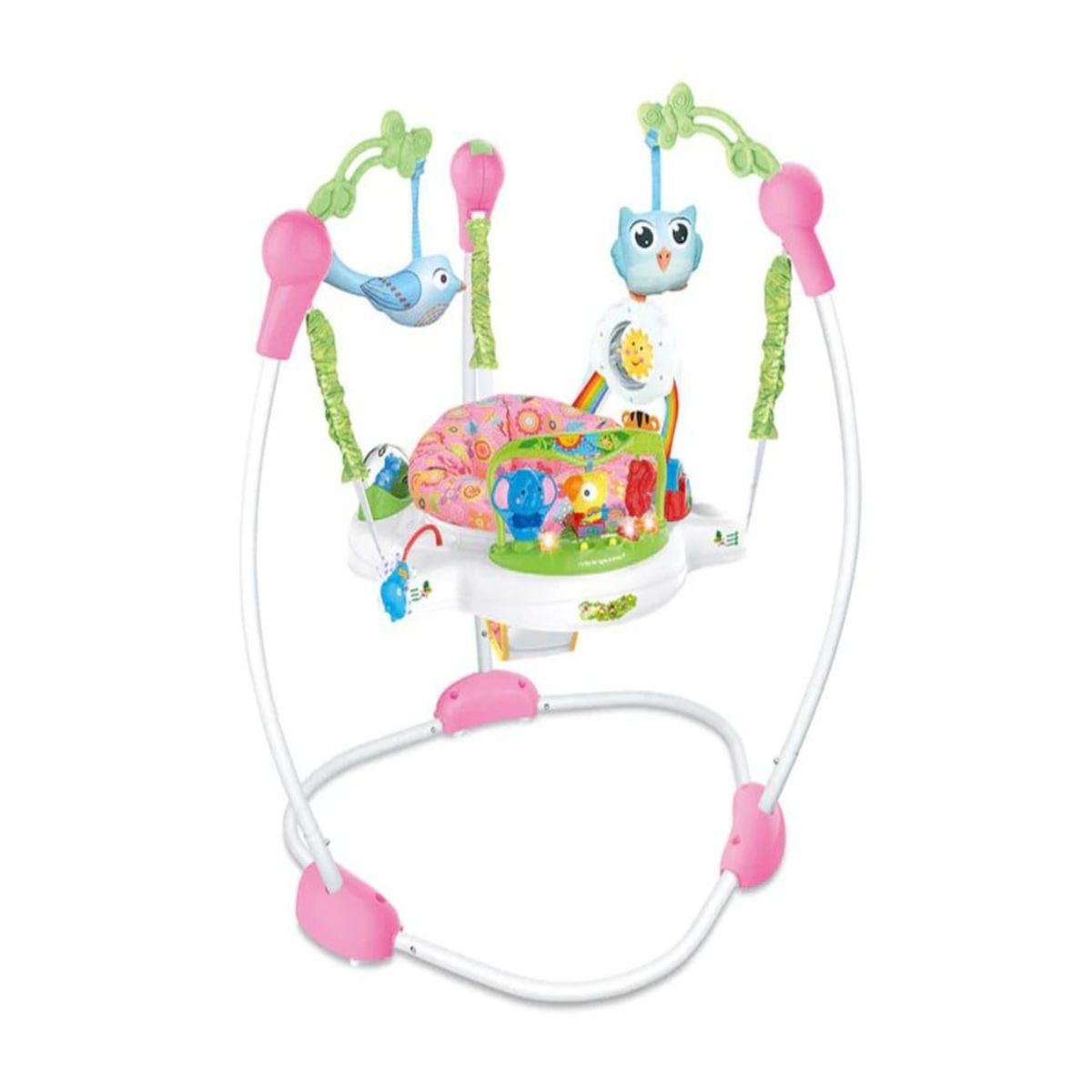 GENERICO - Silla tipo Arnés Saltarín Elástico Con Accesorios Rosa