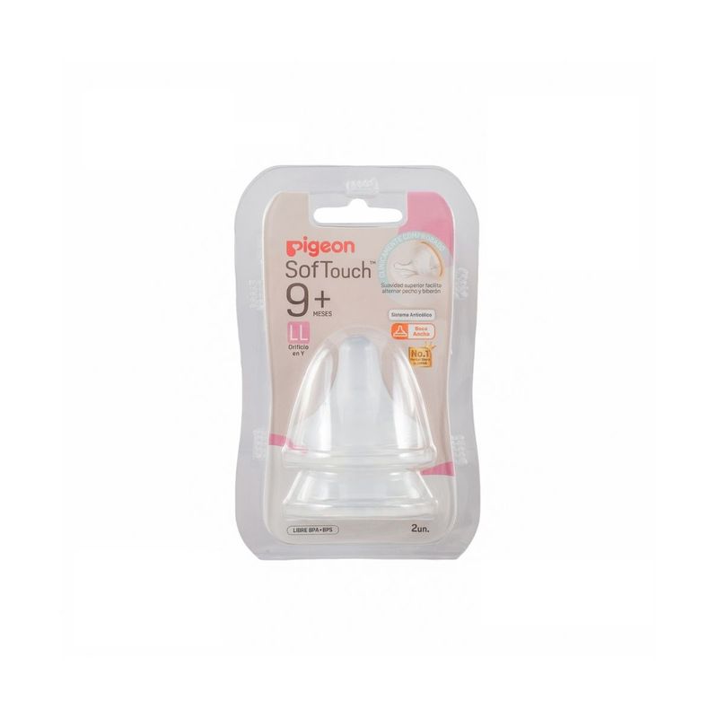 PIGEON - Tetina Repuesto Softouch Pigeon LL 2 Unids