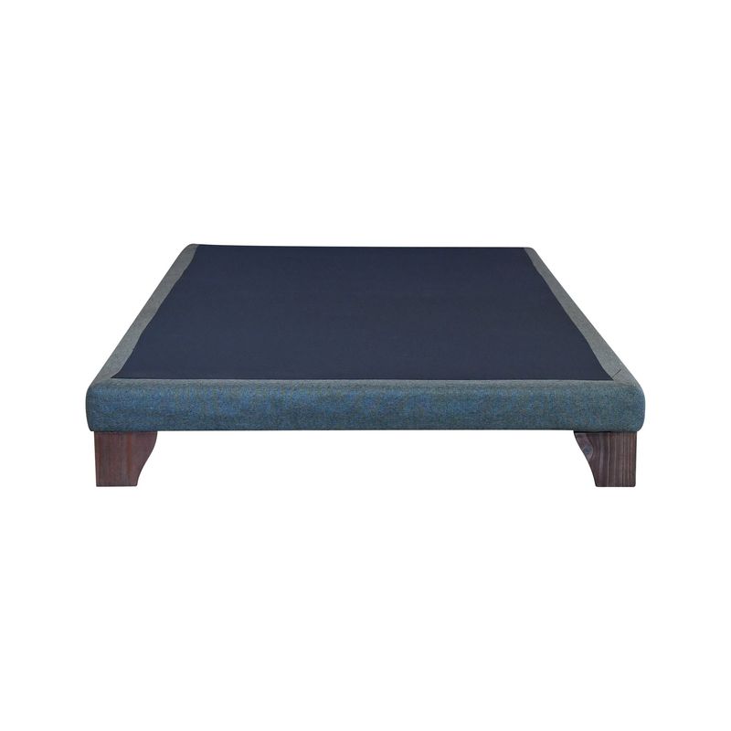 BLOCCARE - Base De Cama 1.5 Plazas Box 8 cm largo 190cm con patas de madera 11cm