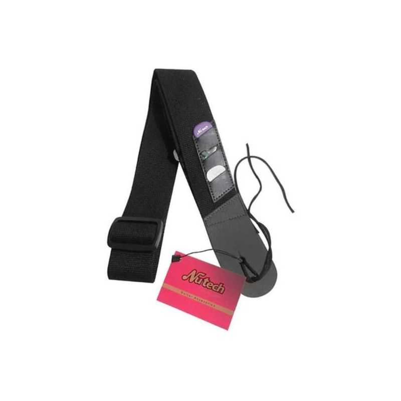 NUTECH - Correa Para Guitarra Con Porta Uñetas Nutech NUTECH