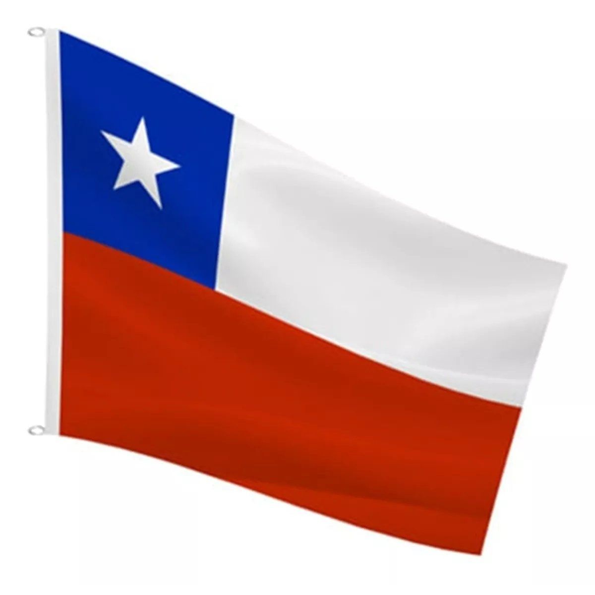 GENERICO - Bandera Premium Chile Chilena Bordada Reforzada 135x90 Cm