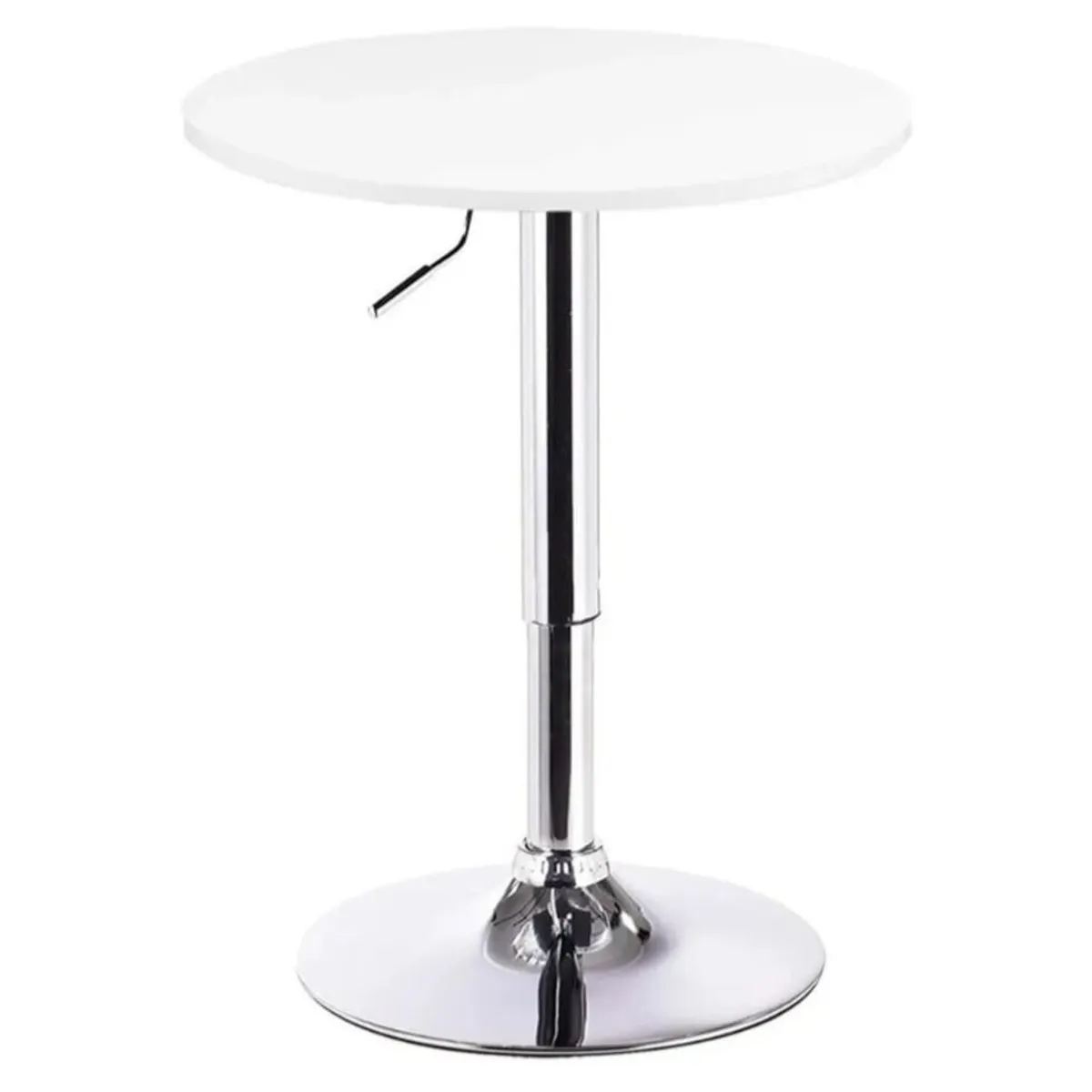 ARTIHOGAR - Mesa Bar de Altura Regulable 80 CM MDF Color Blanco