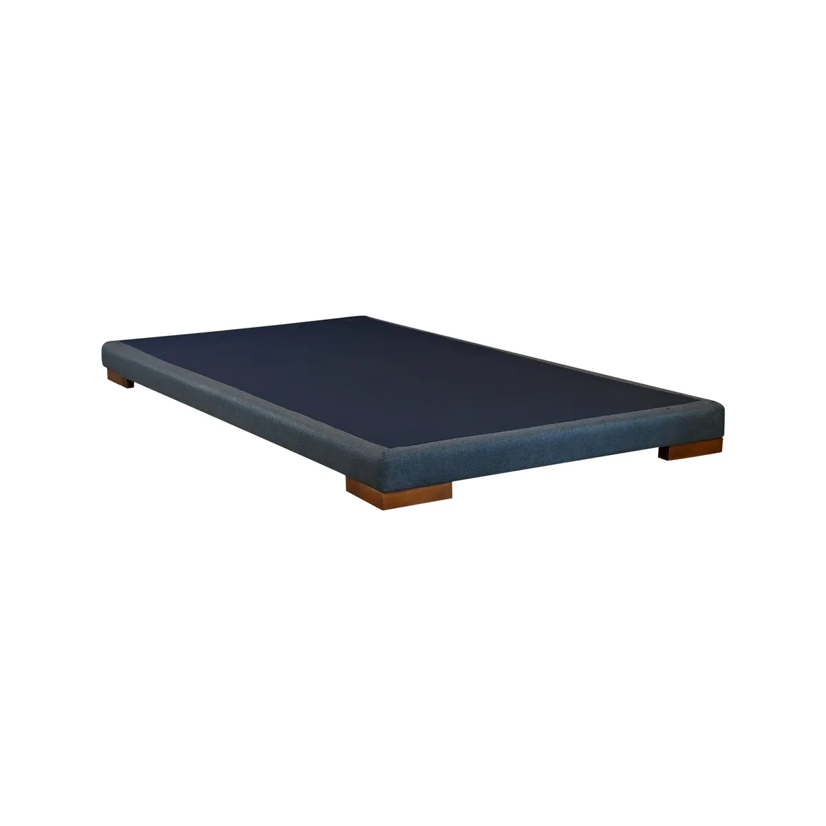 BLOCCARE - Base De Cama 1.5 Plazas Box 8 cm largo 200cm con patas de madera 4.5cm
