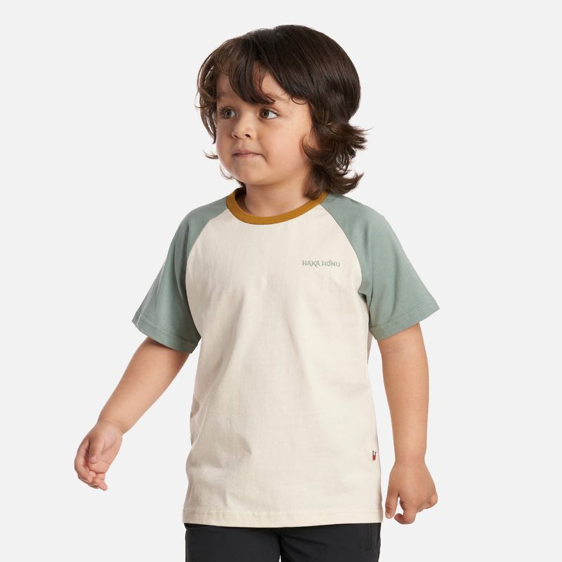 HAKA HONU - Polera Niño Hakids Crema Haka Honu