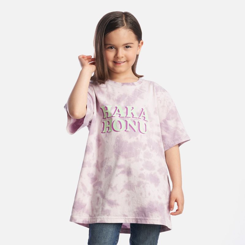 HAKA HONU - Polera Niña Tormenta Lila Haka Honu.-