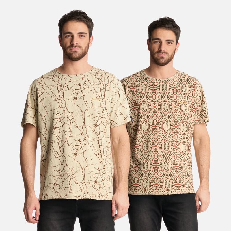 HAKA HONU - Polera Hombre Bi-Curioso Print Arena Haka Honu