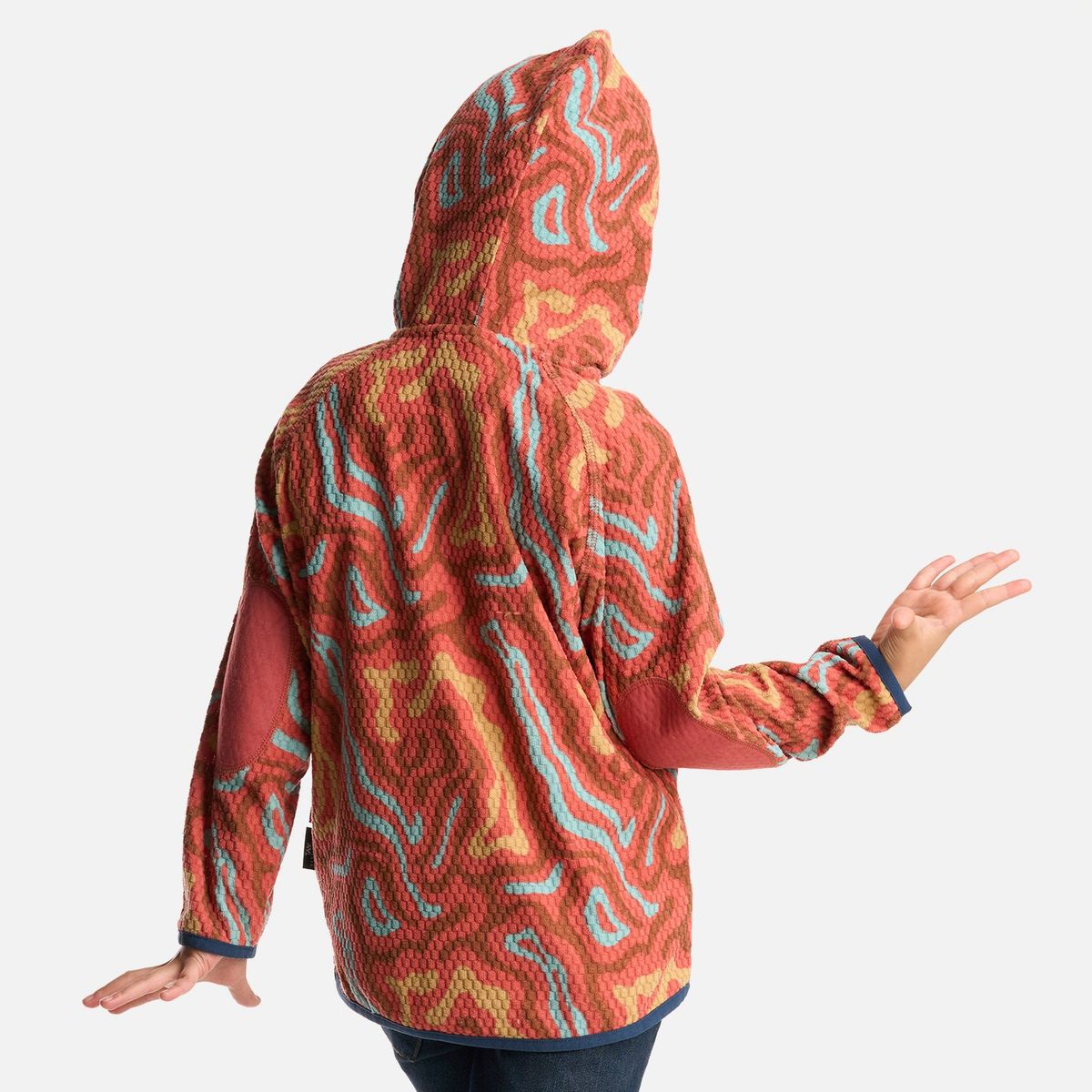 HAKA HONU - Polerón Niña Taina Poki Print Salmon Haka Honu