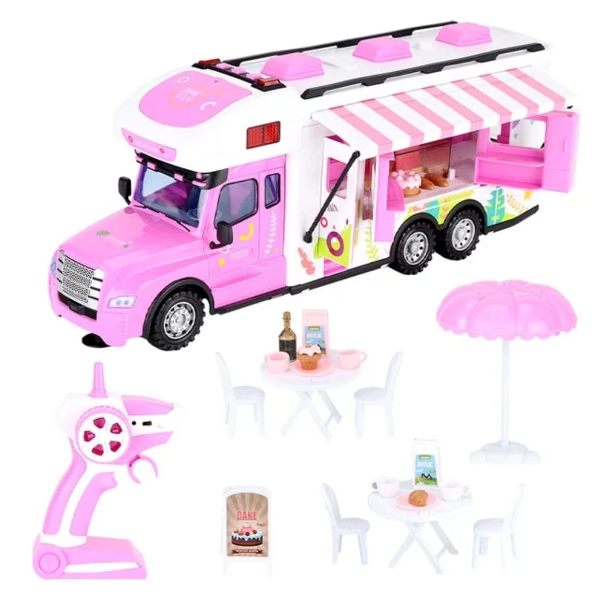 GENERICO - CAMION AUTO CONTROL REMOTO LUCES Y SONIDO FOOD TRUCK