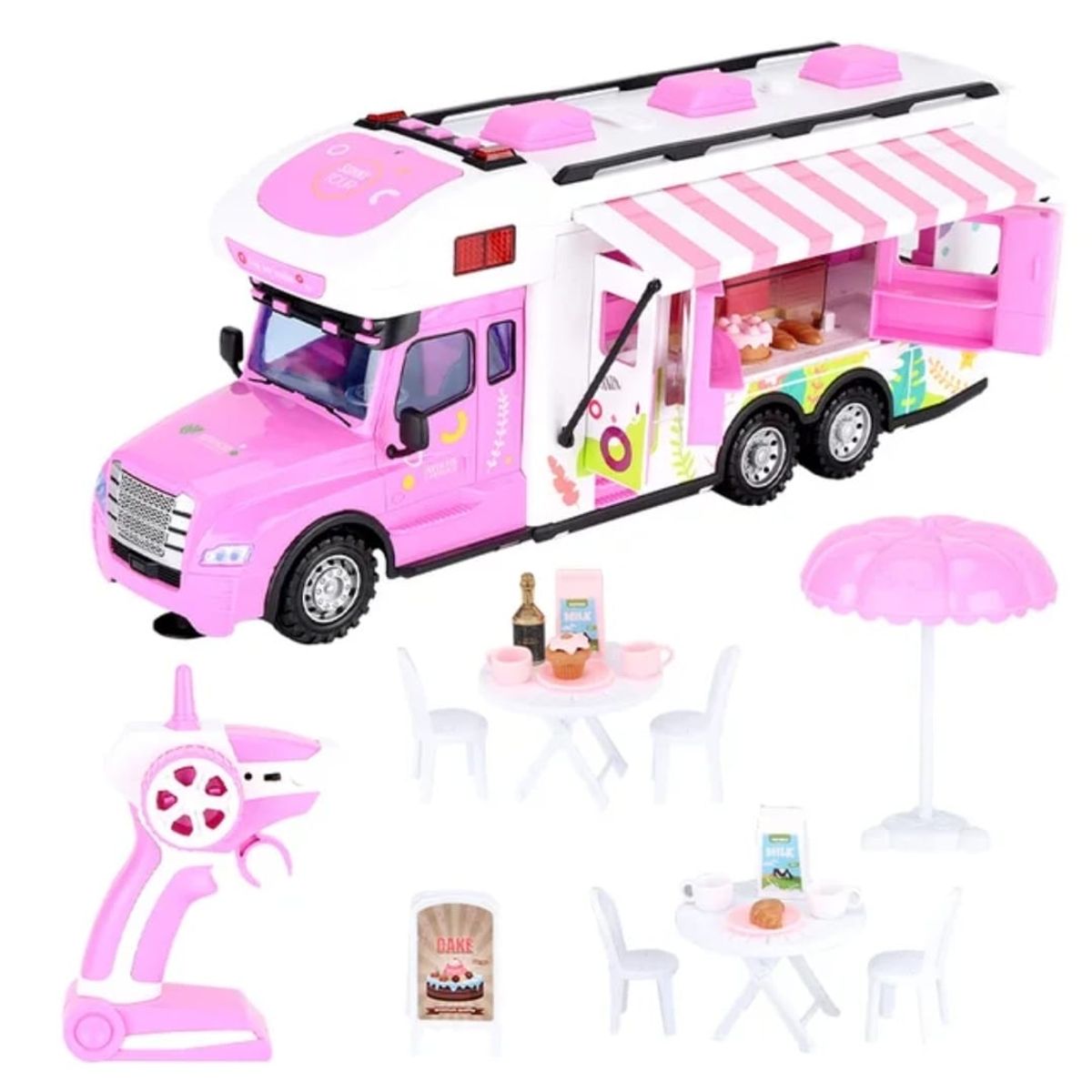 GENERICO - CAMION AUTO CONTROL REMOTO LUCES Y SONIDO FOOD TRUCK