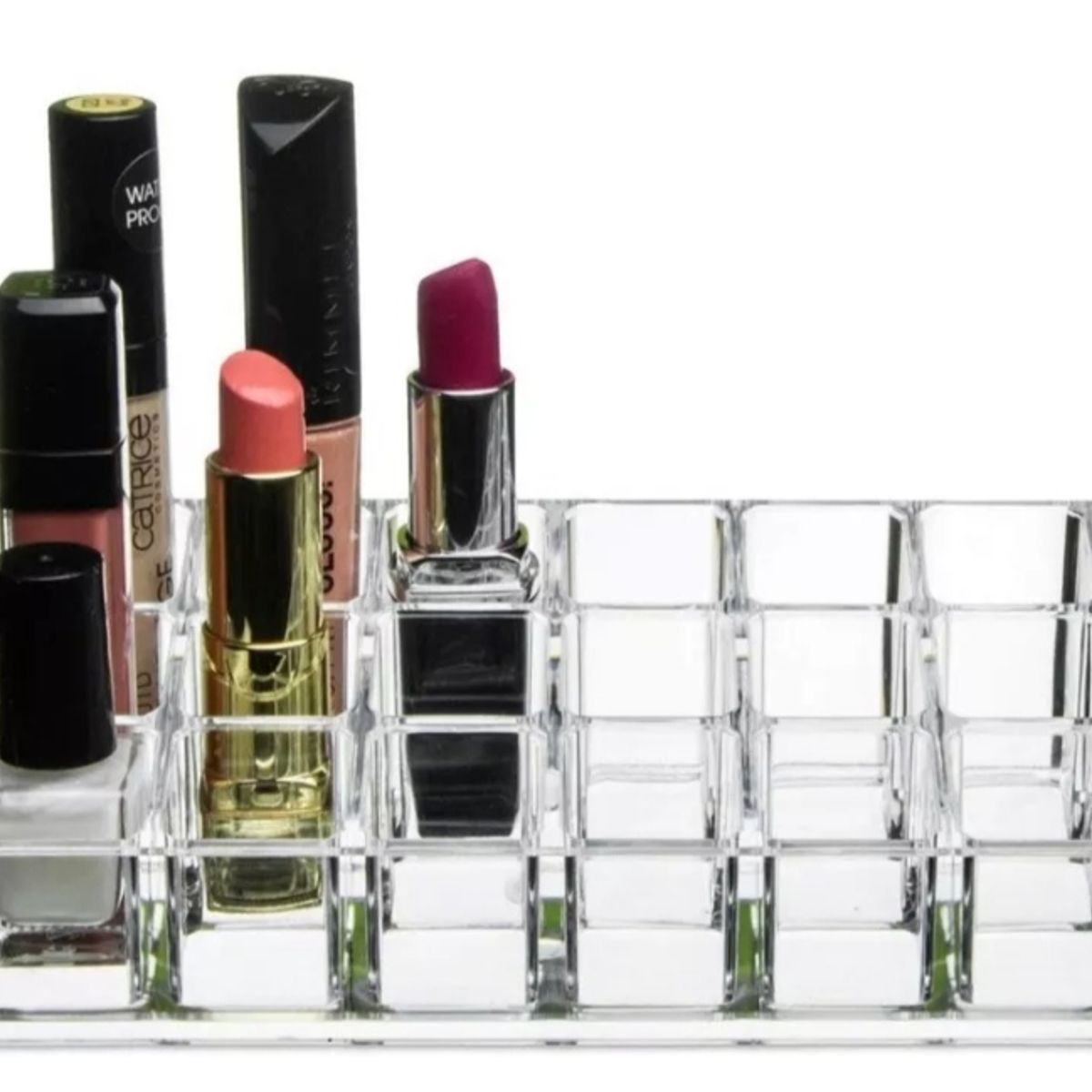 GENERICO - Cosmetiquero Acrilico Caja Maquillaje Organizador 24 Labial