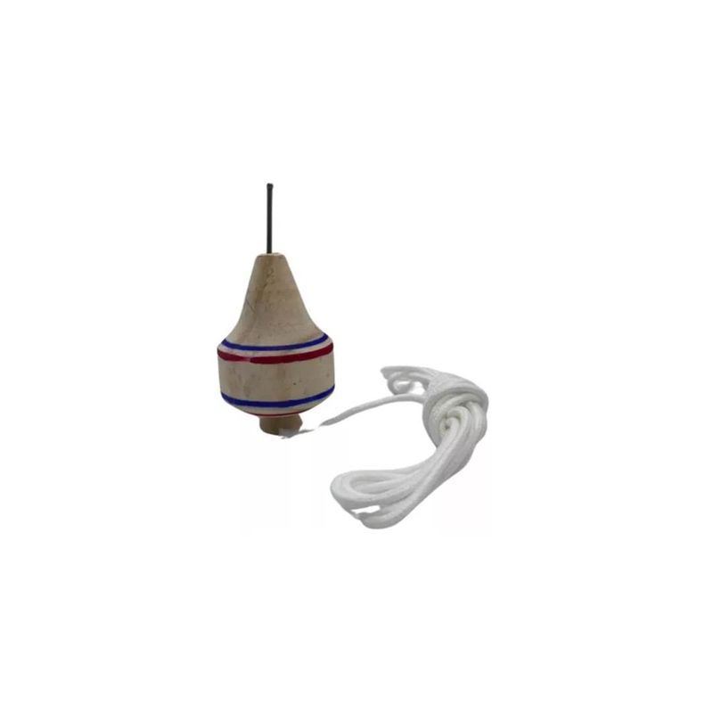 GENERICO - Pack Trompo Más Emboque De Madera Juego Tradicional Chile