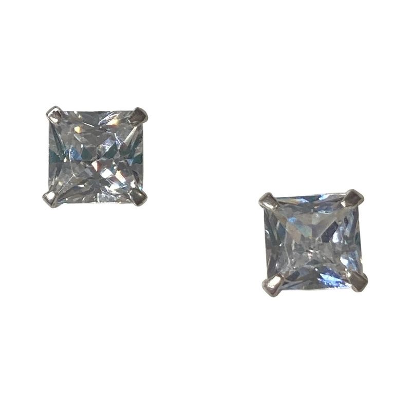 TAETHAI - Aros de plata 925 Circón, al lóbulo