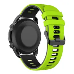 GENERICO - Correa Smartwatch Silicona Verde Lima Negro