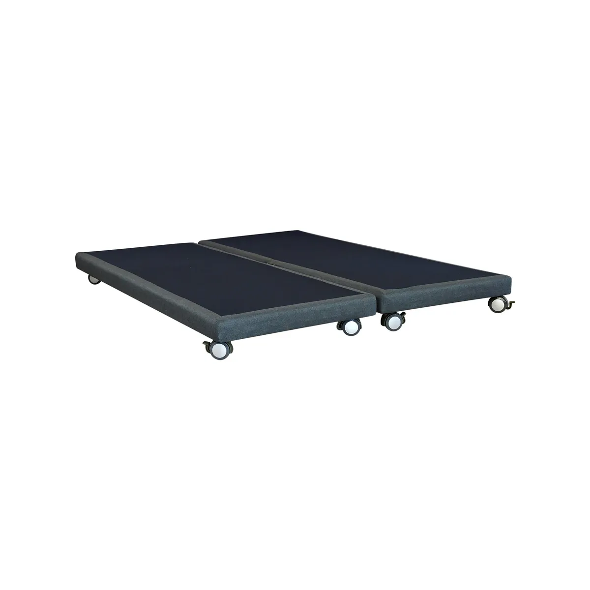 BLOCCARE - Base De Cama 2 plazas dividida Box 8 cm largo 190 cm con rueda Logo