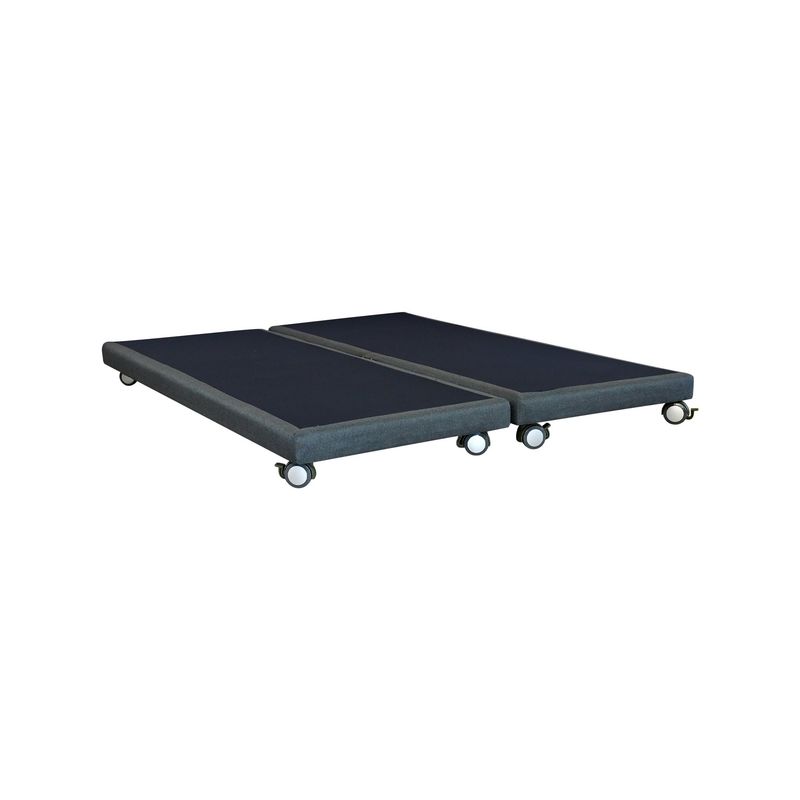 BLOCCARE - Base De Cama 2 plazas dividida Box 8 cm largo 190 cm con rueda Logo