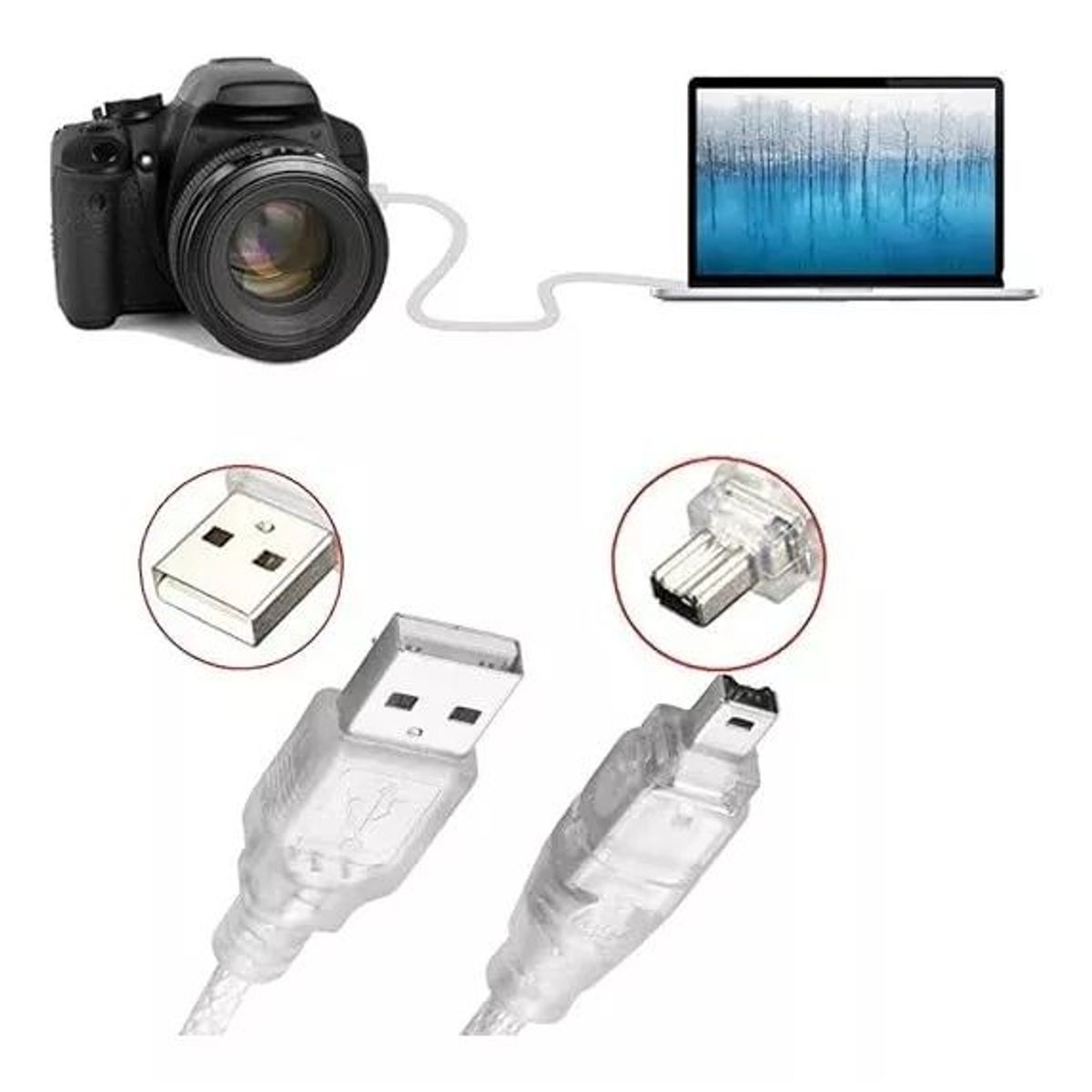 KUANGYE - Cable Adaptador Firewire 400 4 Pines Camara Usb