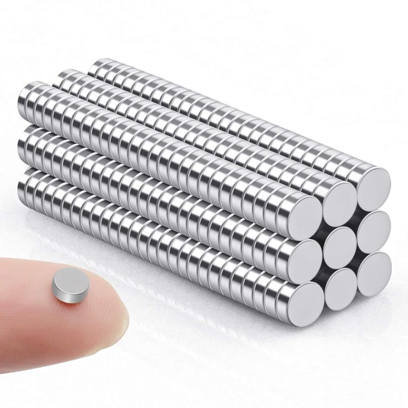 KUANGYE - Imanes Neodimio Paquete De 200 Unidades De 5x2 Mm Cilindro