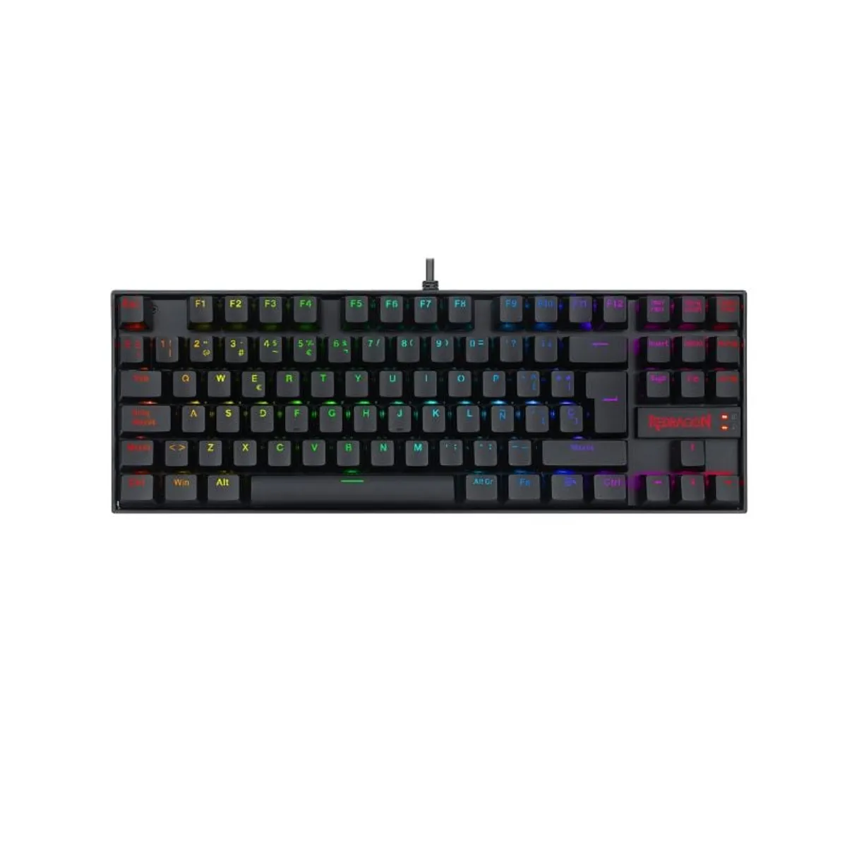 REDRAGON - Teclado Gamer Mecánico Redragon Retroiluminado RGB K552 Kumara Negro