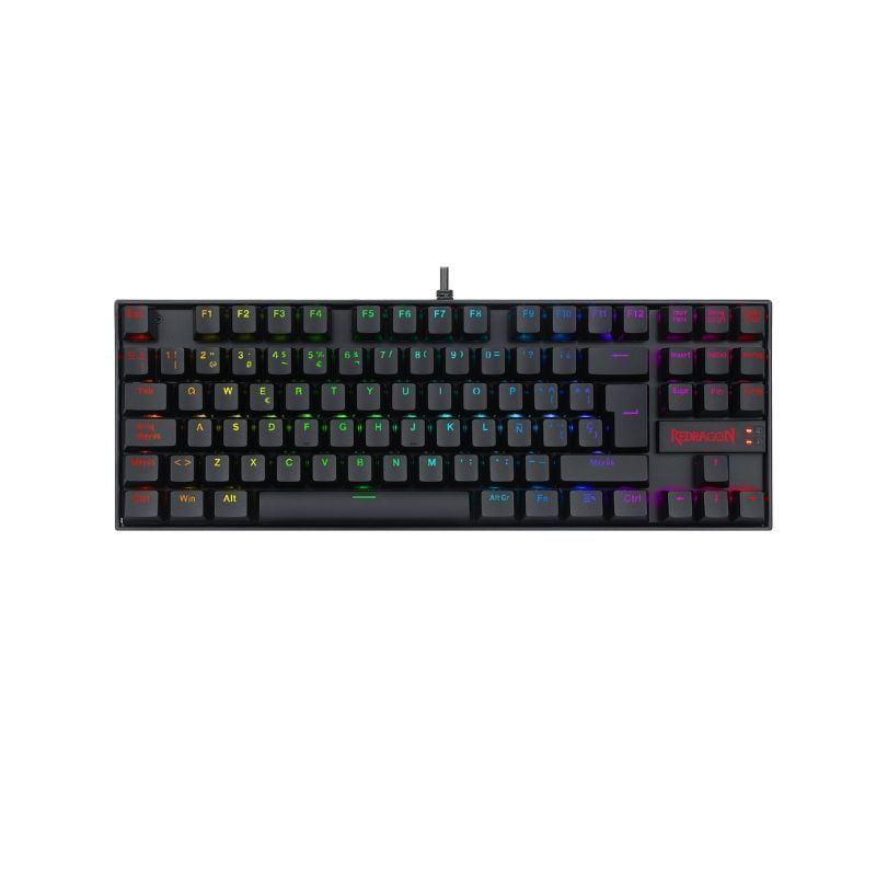REDRAGON - Teclado Mecánico Gamer Redragon K552 RGB Kumara Switch Red Negro