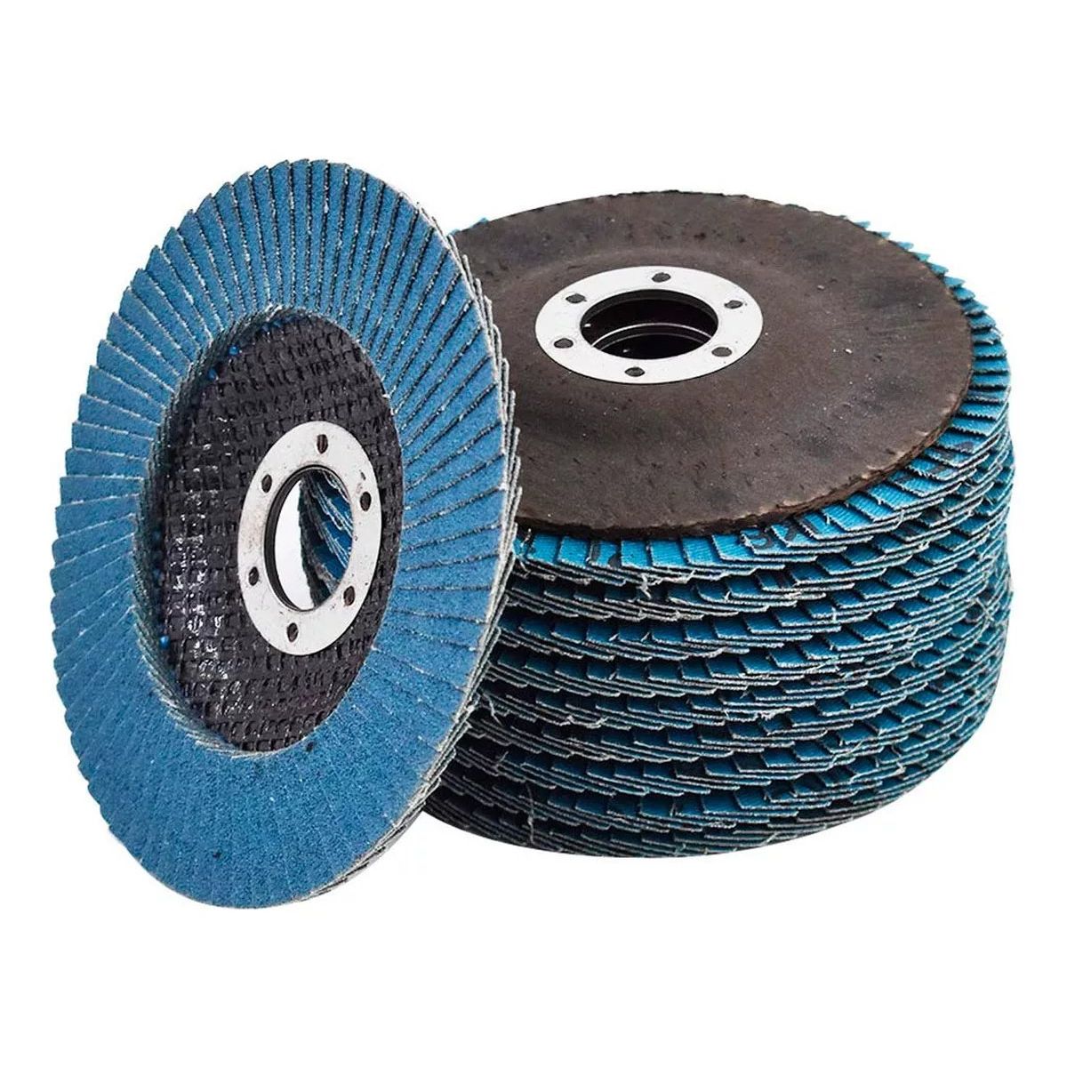 KUANGYE - 20 Discos Flap Lija  Laminado Pulido Grano 40 4,5 Pulgadas