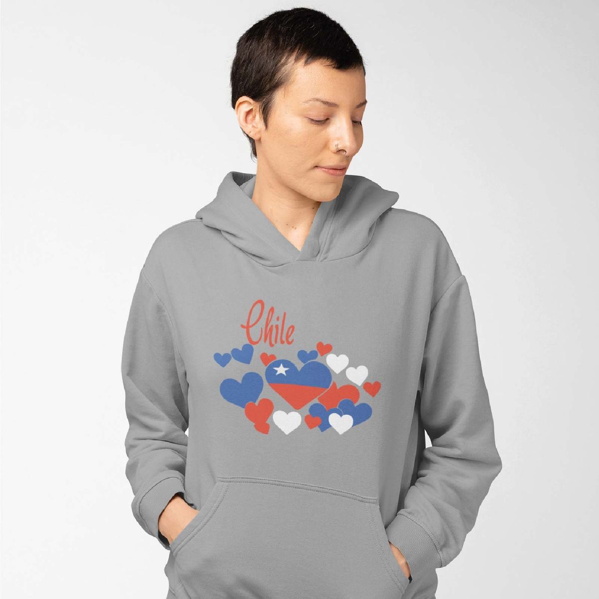 GENERICO - PPOLERÓN MUJER FIESTAS PATRIAS CHILE CORAZONES