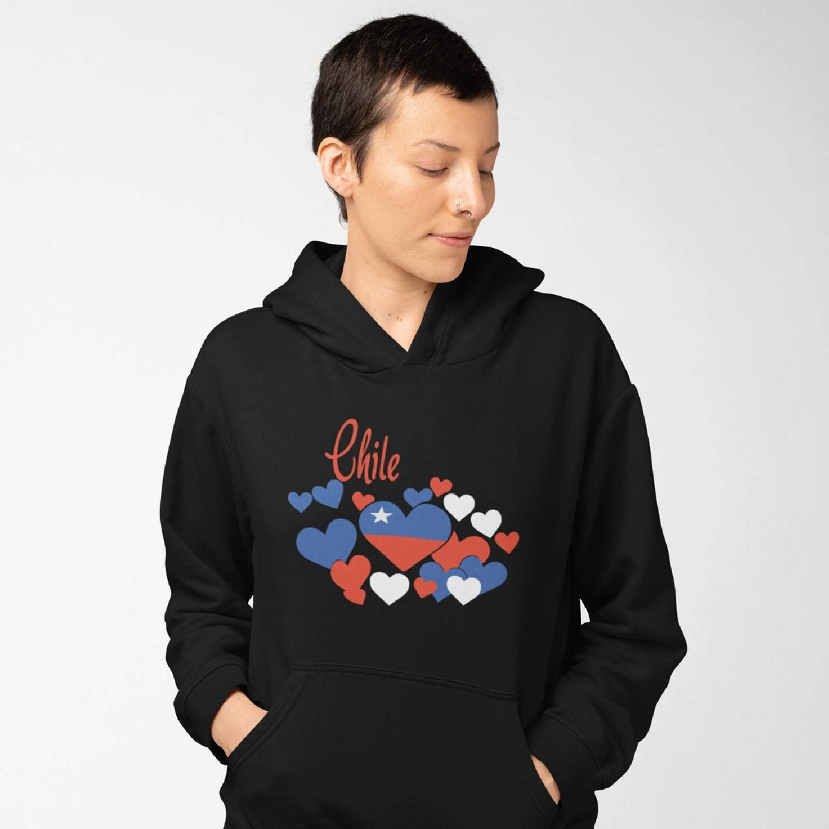 GENERICO - PPOLERÓN MUJER FIESTAS PATRIAS CHILE CORAZONES