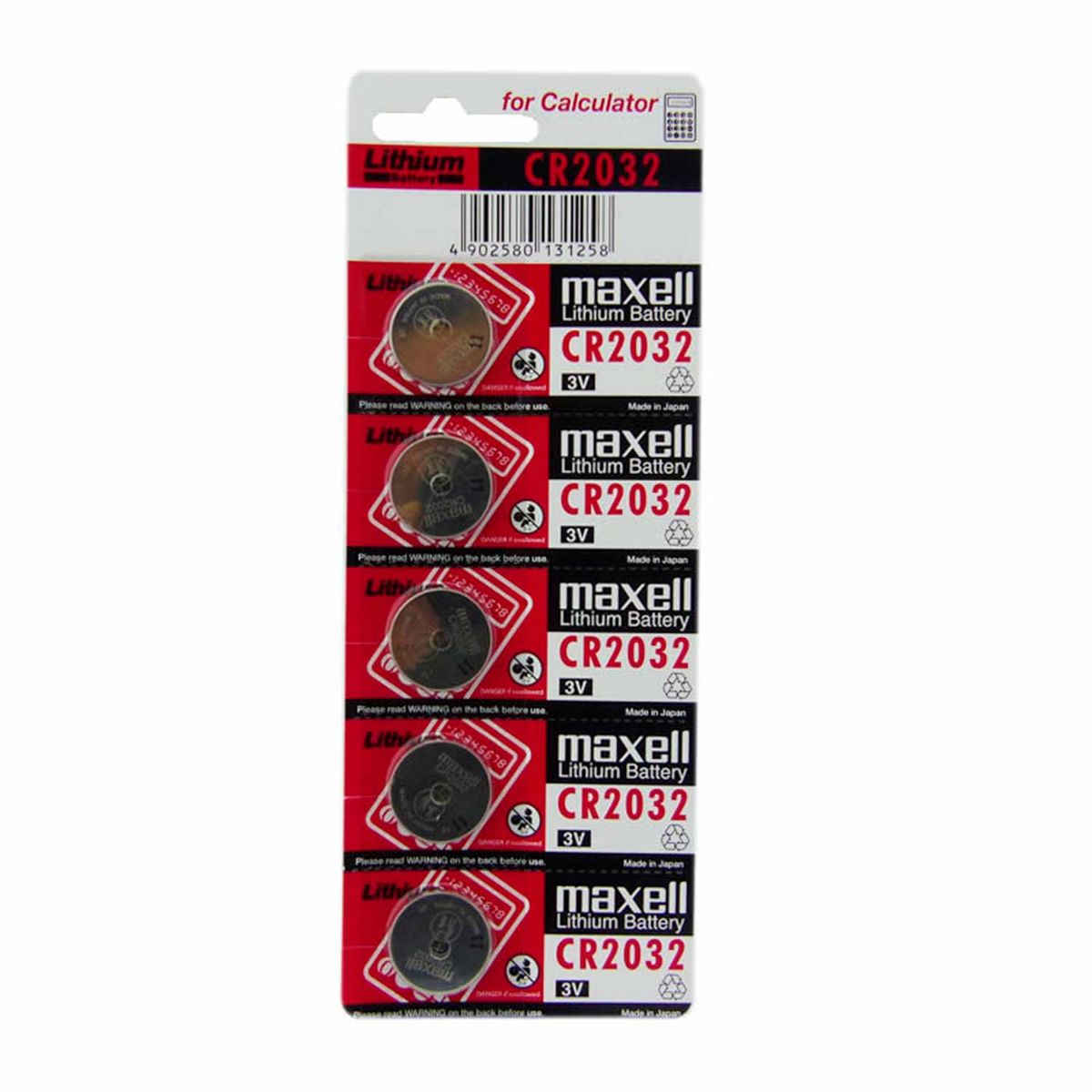 MAXELL - Pack 5 Pilas Cr 2032 Maxell Lithium