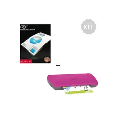 SWINGLINE - Kit Plastificadora Rosa A4 Carta Plus + Caja Pouches