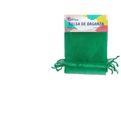 GENERICO - Pack 12 Bolsas de Organza Verde 5 pcs