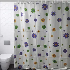 GENERICO - Cortina de Baño Plástico 180cmx180cms