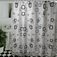 GENERICO - Cortina de Baño Plástico 180cmx180cms