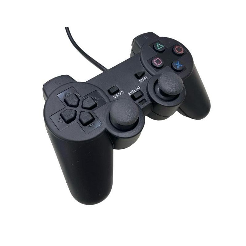 GENERICO - Control Joystick Mando Analógico compatible Ps2 Ps1 con cable negro