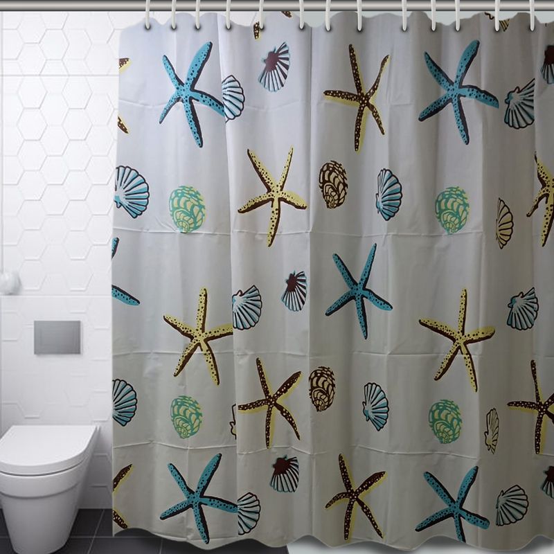 GENERICO - Cortina de Baño Plástico 180cmx180cms