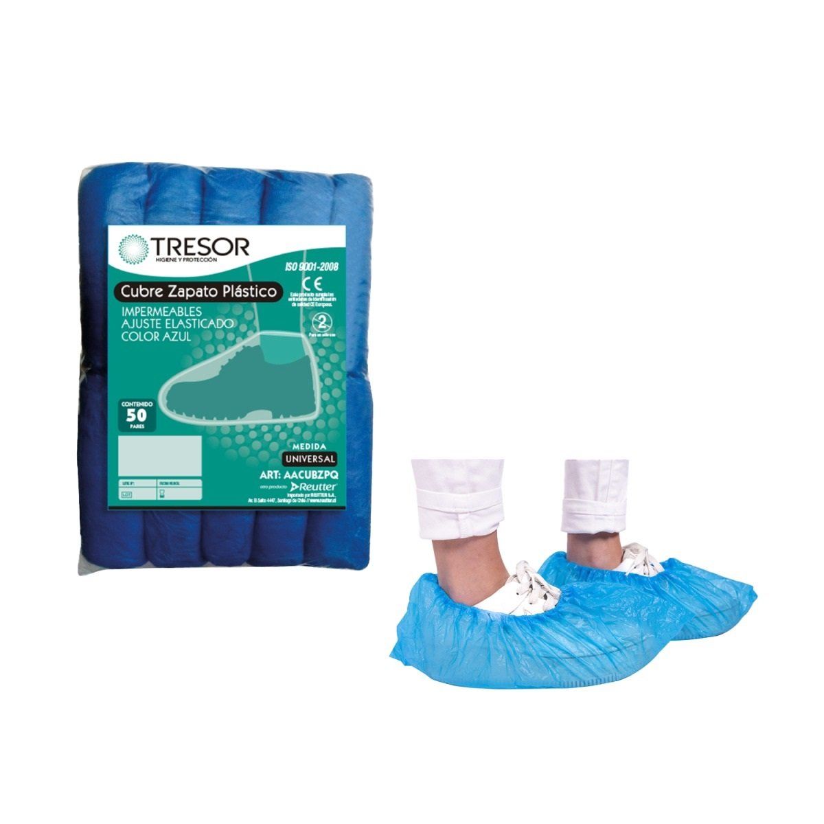 GENERICO - Cubre Zapato Tresor 100 Unidades Antideslizante Impermeable