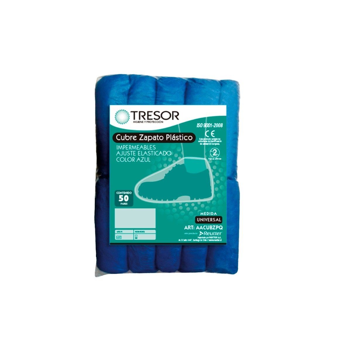 GENERICO - Cubre Zapato Tresor 100 Unidades Antideslizante Impermeable
