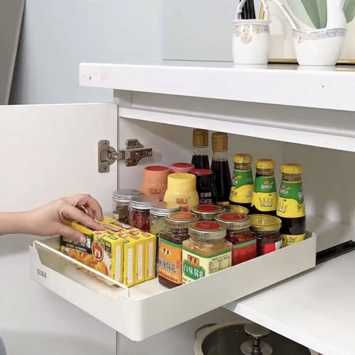 WAKESHOME - Organizador De Cocina Repisa Extraible Bandeja Desplegable