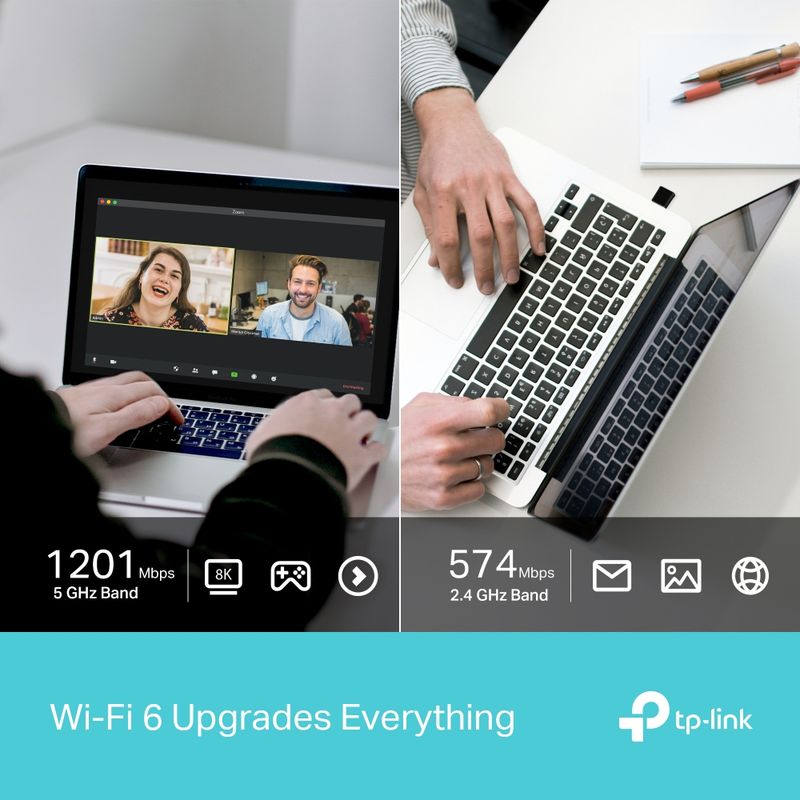 ULINK - Adaptador USB Inalambrico Wifi 6 Nano Archer TX20U AX1800