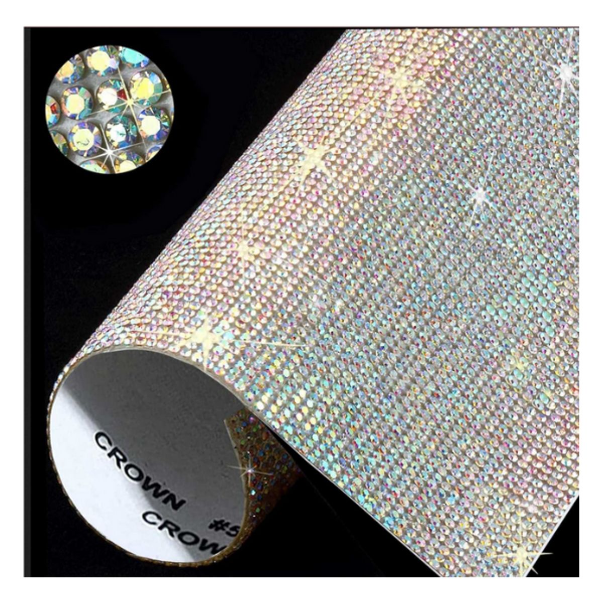 GENERICO - Pegatinas  Autoadhesiva Decorativas De Diamante Tornasol