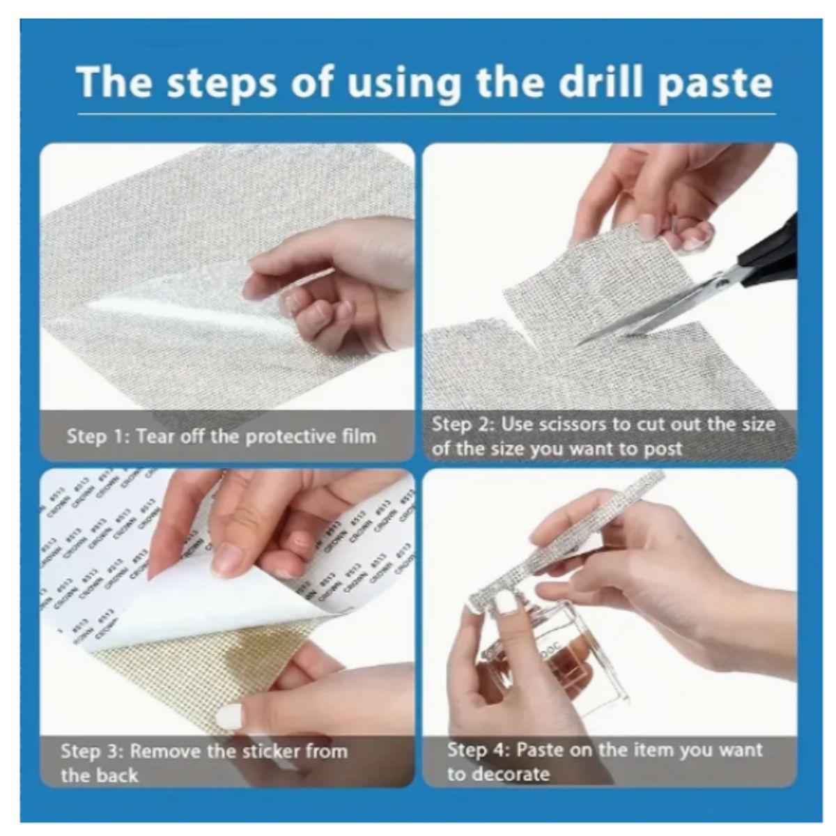 GENERICO - Pegatinas  Autoadhesiva Decorativas De Diamante Tornasol