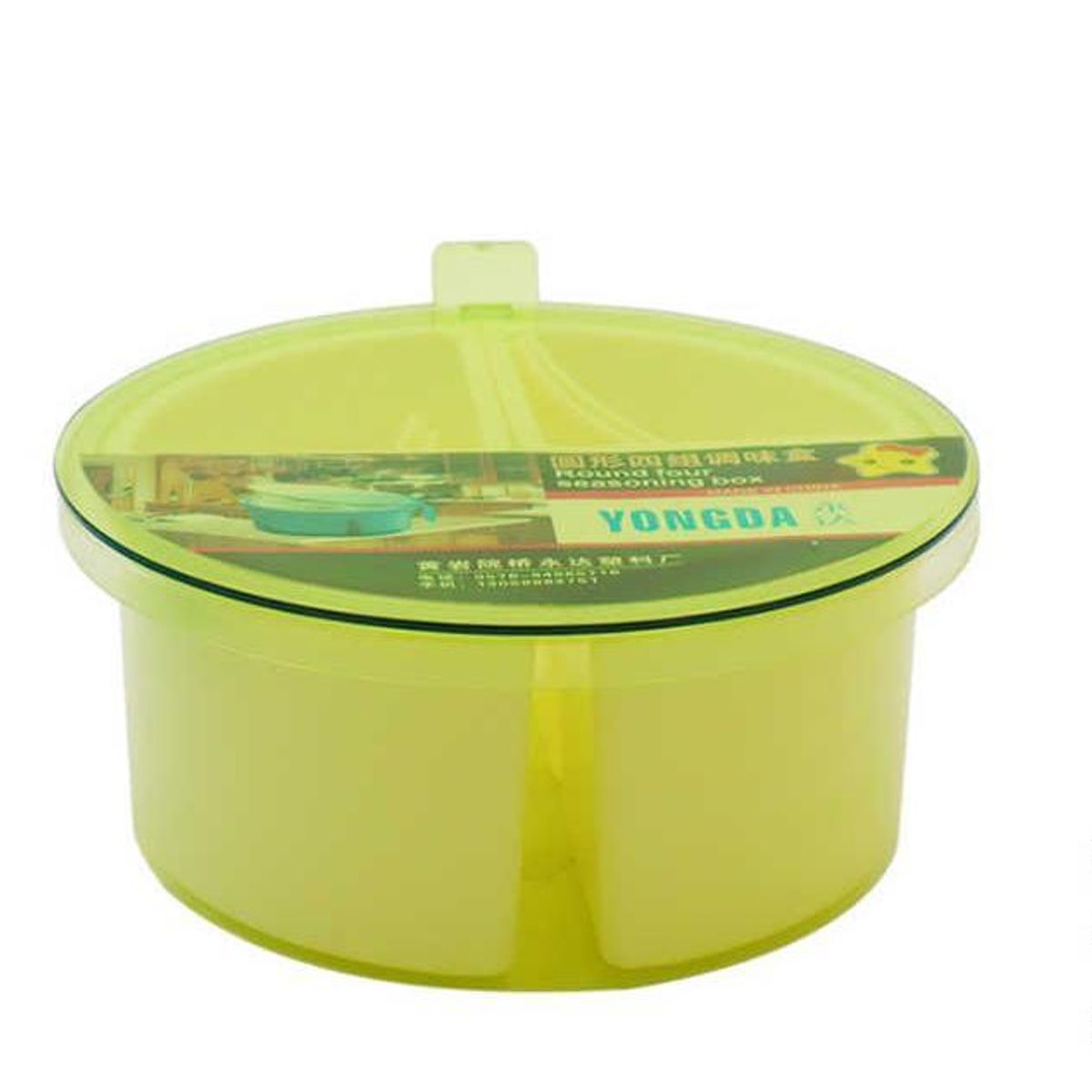 GENERICO - Especiero condimentos redondo de 4 compartimentos