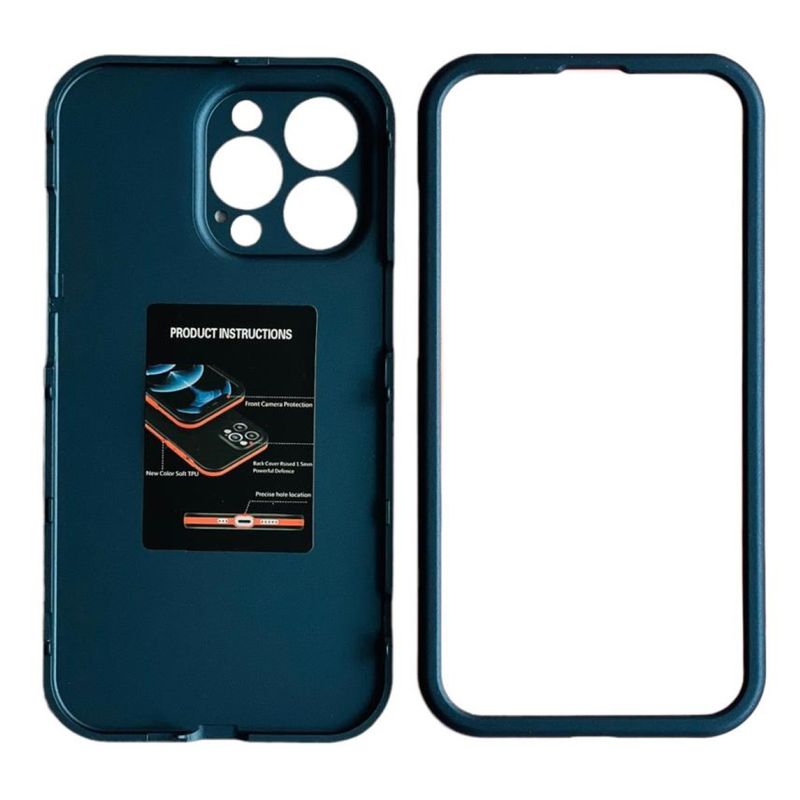 GENERICO - Carcasa 360 Grados Para iPhone 13 Pro Max Antigolpe Azul