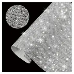 GENERICO - Pegatinas Autoadhesiva Decorativas De Diamante Plateado